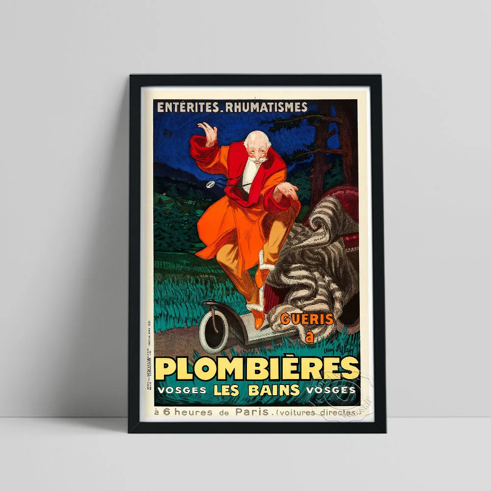 French Advertising Poster, Plombieres Arthritis And Rheumatism Cure Canvas Painting, Old Man Vintage Wall Picture Home Art Decor
French Advertising Poster, Plombieres Arthritis And Rheumatism Cure Canvas Painting, Old Man Vintage Wall Picture Home Art Decor