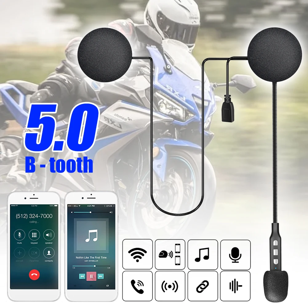 Bluetooth-гарнитура для мотоциклетного шлема с микрофоном и шумоподавлением
Bluetooth-гарнитура для мотоциклетного шлема с микрофоном и шумоподавлением