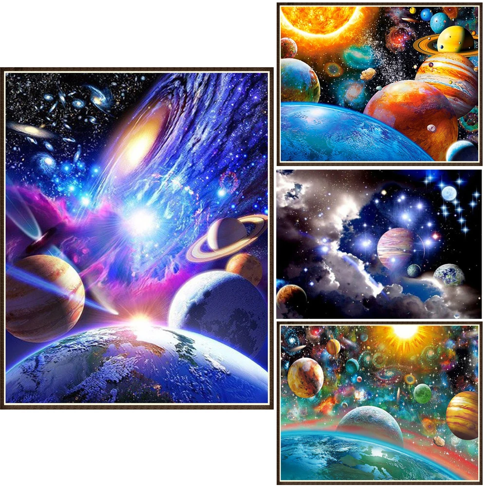DIY 5D Full Diamond Painting Beautiful Mysterious Space Planet Scenery Diamond Embroidery Solar System Universe Diamond Embroide
DIY 5D Full Diamond Painting Beautiful Mysterious Space Planet Scenery Diamond Embroidery Solar System Universe Diamond Embroide