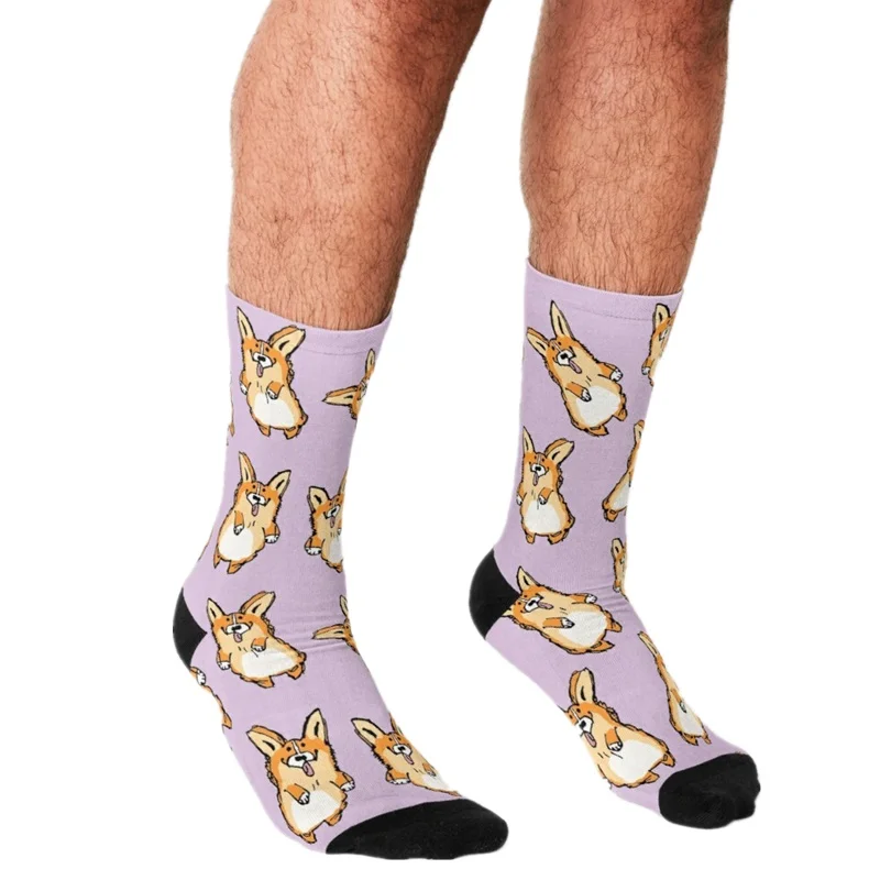 2021 Funny Men's socks Cartoons Corgis Pink Pattern Printed hip hop Men Happy Socks cute boys street style Crazy Socks for men
2021 Funny Men's socks Cartoons Corgis Pink Pattern Printed hip hop Men Happy Socks cute boys street style Crazy Socks for men