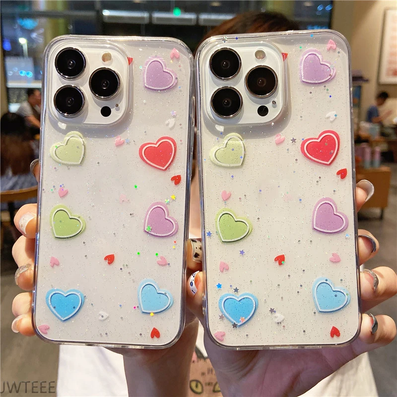 Чехол Fundas для IPhone 13, 12, 11 Pro Max, XR, XsMax, прозрачные чехлы SE 2020, 7, 8Plus, блестящий силиконовый чехол из ТПУ с блестящими сердечками
Чехол Fundas для IPhone 13, 12, 11 Pro Max, XR, XsMax, прозрачные чехлы SE 2020, 7, 8Plus, блестящий силиконовый чехол из ТПУ с блестящими сердечками