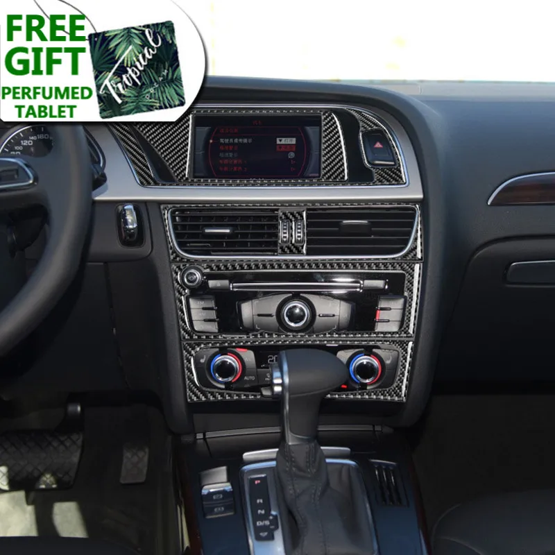 Car Styling Console Navigation AC Frame Decoration Cover CD Panel Trim Carbon Fiber Stickers For Audi A4 B8 A5 S5 S4 RHD LHD
Car Styling Console Navigation AC Frame Decoration Cover CD Panel Trim Carbon Fiber Stickers For Audi A4 B8 A5 S5 S4 RHD LHD