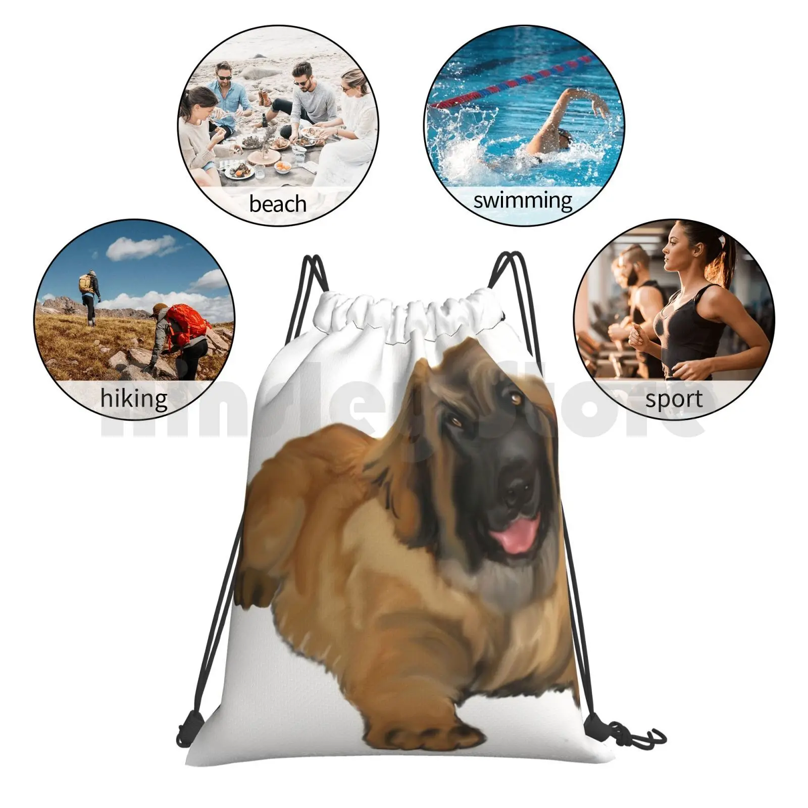 Leonberger Puppy Backpack Drawstring Bag Riding Climbing Gym Bag Leonberger Animal Dog Cute Puppy Doglover 
Leonberger Puppy Backpack Drawstring Bag Riding Climbing Gym Bag Leonberger Animal Dog Cute Puppy Doglover