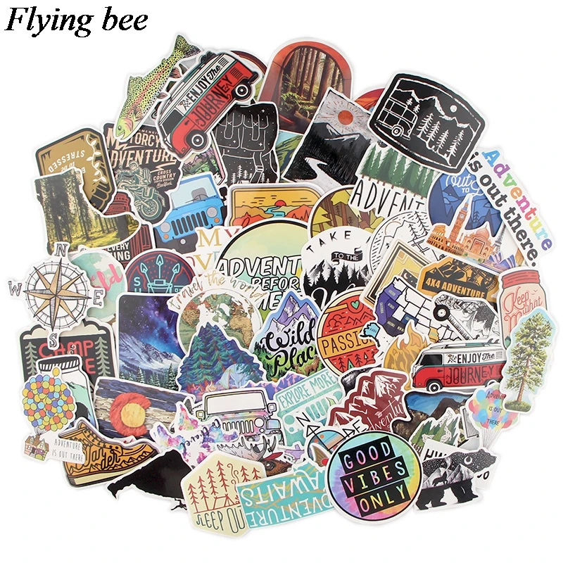Flyingbee 67 pcs Outdoor scenery Sticker tourism Stickers for DIY Luggage Laptop Skateboard Car Motorcycle Bicycle Sticker X0561
Flyingbee 67 pcs Outdoor scenery Sticker tourism Stickers for DIY Luggage Laptop Skateboard Car Motorcycle Bicycle Sticker X0561