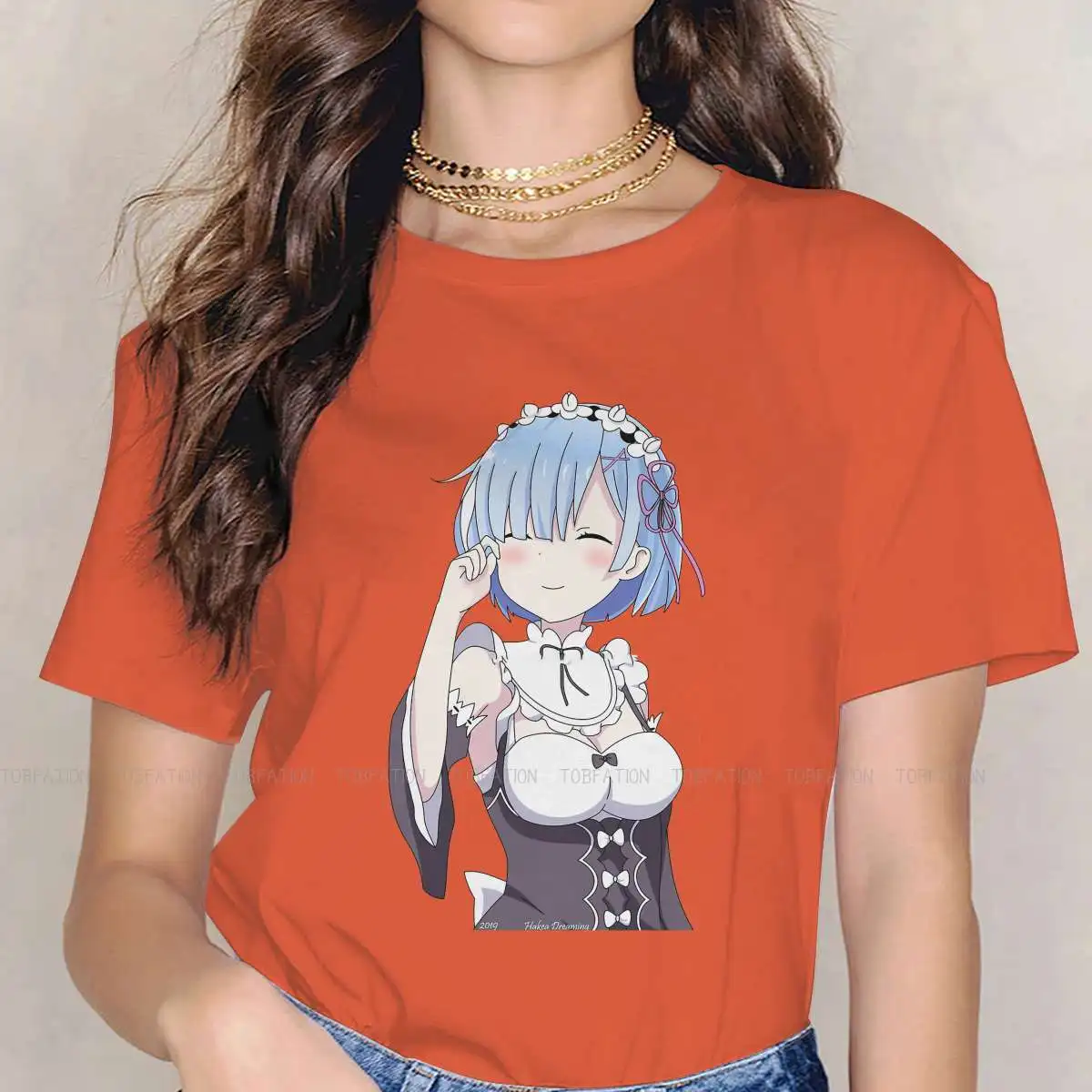 Rem Smile Ver футболка с круглым воротником Re Zero Subaru Natsuki Emilia Rem, Классическая футболка, модная женская одежда, горячая распродажа
Rem Smile Ver футболка с круглым воротником Re Zero Subaru Natsuki Emilia Rem, Классическая футболка, модная женская одежда, горячая распродажа