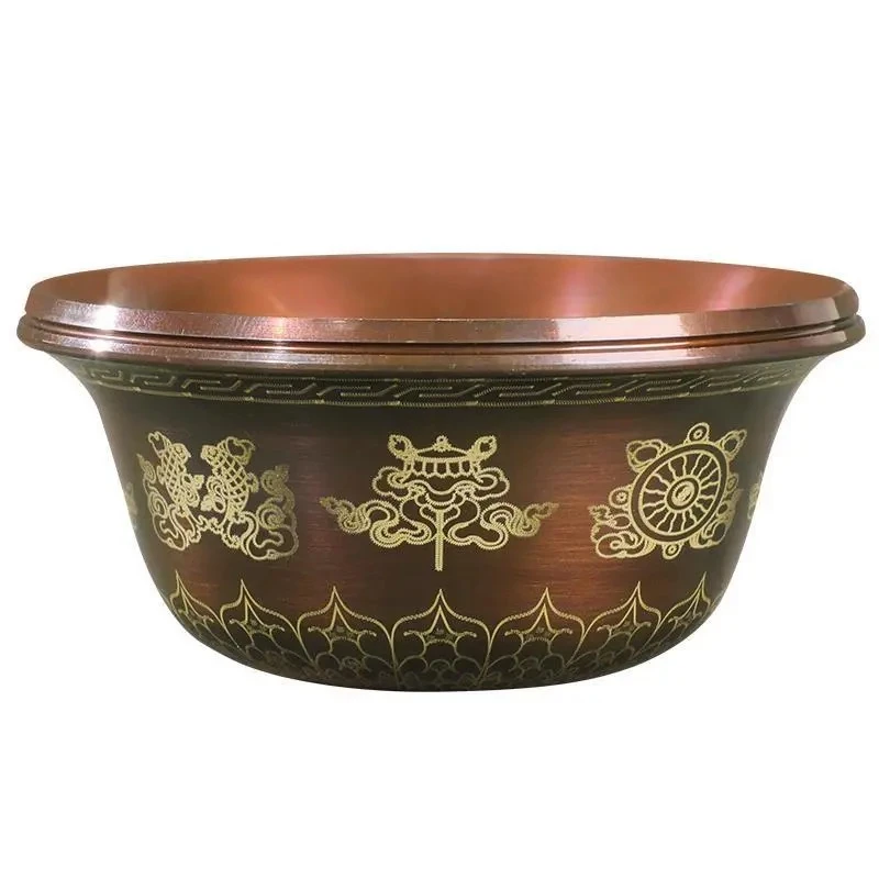 Tibetan Bronze Copper Drinking Bowl Auspicious Holy Water Milk Tea Cup Large Small Size Buddhist Bowl Home's Gift Decorative
Tibetan Bronze Copper Drinking Bowl Auspicious Holy Water Milk Tea Cup Large Small Size Buddhist Bowl Home's Gift Decorative