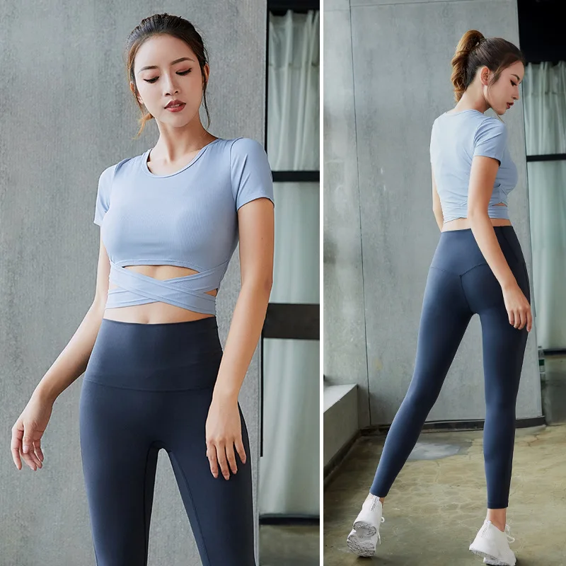 Short Sleeve Yoga Top Push Up Gym Top Women Quick Dry Energy yoga outfits for women sportswear athletic clothes gym sets 2 piece
Short Sleeve Yoga Top Push Up Gym Top Women Quick Dry Energy yoga outfits for women sportswear athletic clothes gym sets 2 piece