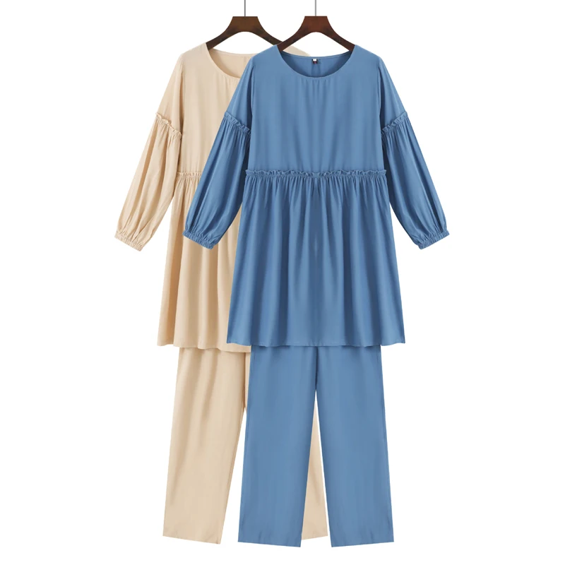2Pcs Sets Muslim Robe Dubai Abaya Caftan Ramadan Shirts Women Retro Solid Color Street Wear Summer Kaftan Elegant Dress 2021 New
2Pcs Sets Muslim Robe Dubai Abaya Caftan Ramadan Shirts Women Retro Solid Color Street Wear Summer Kaftan Elegant Dress 2021 New