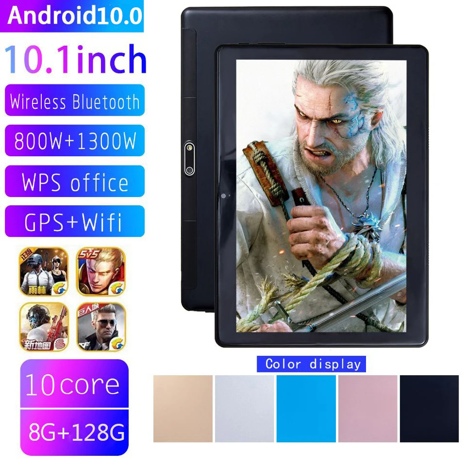 10.1 Inch Android 10.0 8GB RAM 128GB ROM Octa Core Tablet PC 4G Phone Call Bluetooth Dual SIM WiFi GPS Tablet
10.1 Inch Android 10.0 8GB RAM 128GB ROM Octa Core Tablet PC 4G Phone Call Bluetooth Dual SIM WiFi GPS Tablet