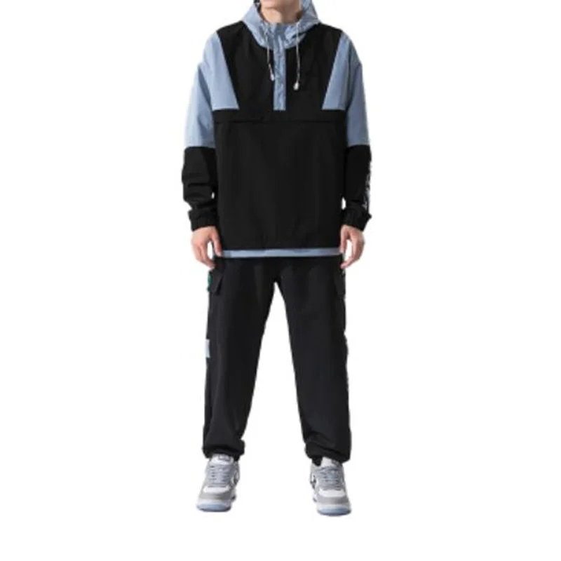 Mens Hoodie Suit Spring Autumn Men's Workwear Pullover Jacket and Harem Pants Hip Hop Men Sweatpants Jacket Clothing
Mens Hoodie Suit Spring Autumn Men's Workwear Pullover Jacket and Harem Pants Hip Hop Men Sweatpants Jacket Clothing
