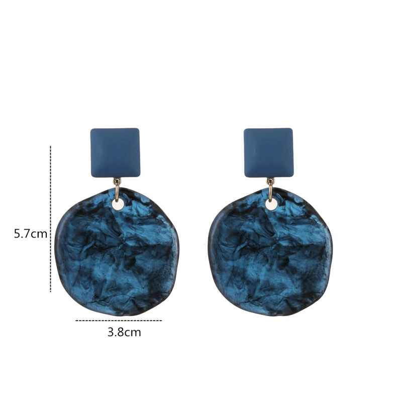 S925 New Korean geometric irregular resin earrings, stylish women's earrings of exaggerated style, 2020 new jewelry
S925 New Korean geometric irregular resin earrings, stylish women's earrings of exaggerated style, 2020 new jewelry