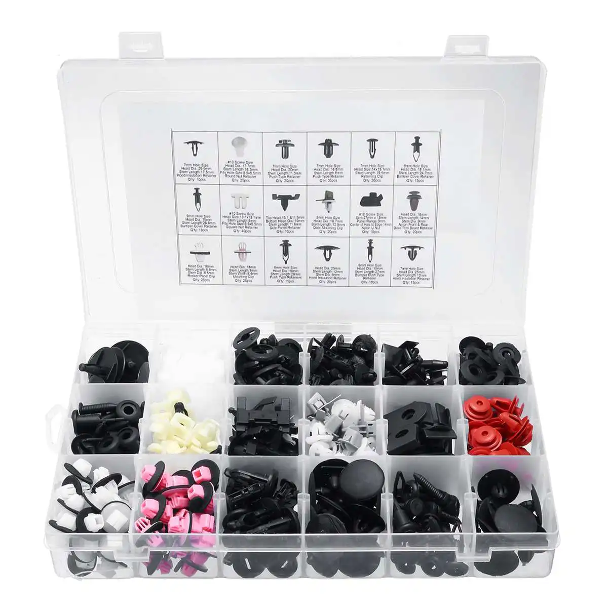 549pcs Car Retainer Clips Plastic Fasteners Kit for Fender Rivet Clips Auto Bumper Rivet Retainer Universal For Europe Car
549pcs Car Retainer Clips Plastic Fasteners Kit for Fender Rivet Clips Auto Bumper Rivet Retainer Universal For Europe Car