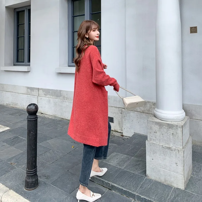 Elegant Knitted Outerwear Lady Casual Long Cardigan Jacket Knitwear Female Loose Sweater Coat Autumn Winter Tide Sweaters Jacket
Elegant Knitted Outerwear Lady Casual Long Cardigan Jacket Knitwear Female Loose Sweater Coat Autumn Winter Tide Sweaters Jacket