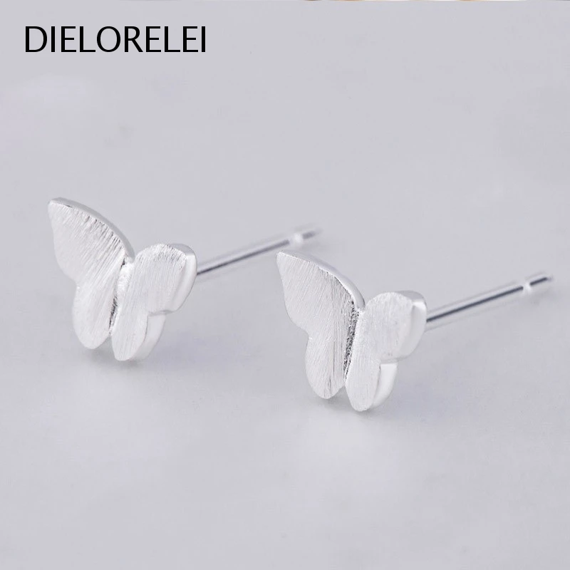 DIELORELEI 925 Sterling Silver Minimalist Temperament Niche Girls Brushed Butterfly Stud Earrings Light Luxury
DIELORELEI 925 Sterling Silver Minimalist Temperament Niche Girls Brushed Butterfly Stud Earrings Light Luxury
