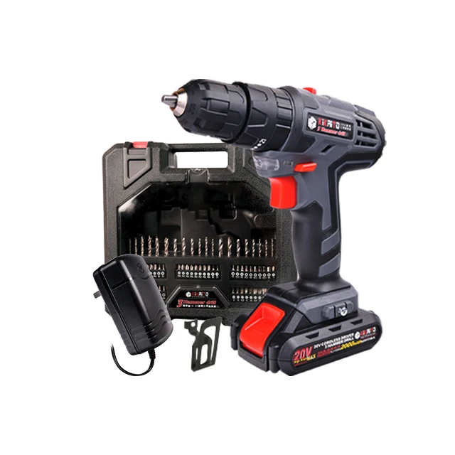 20V 3 in 1 Cordless Impact Driver / Hammer Drill / Screwdriver | 21+1 Torque plus 73-Piece Accessories & Tool Box 20VED111
20V 3 in 1 Cordless Impact Driver / Hammer Drill / Screwdriver | 21+1 Torque plus 73-Piece Accessories & Tool Box 20VED111