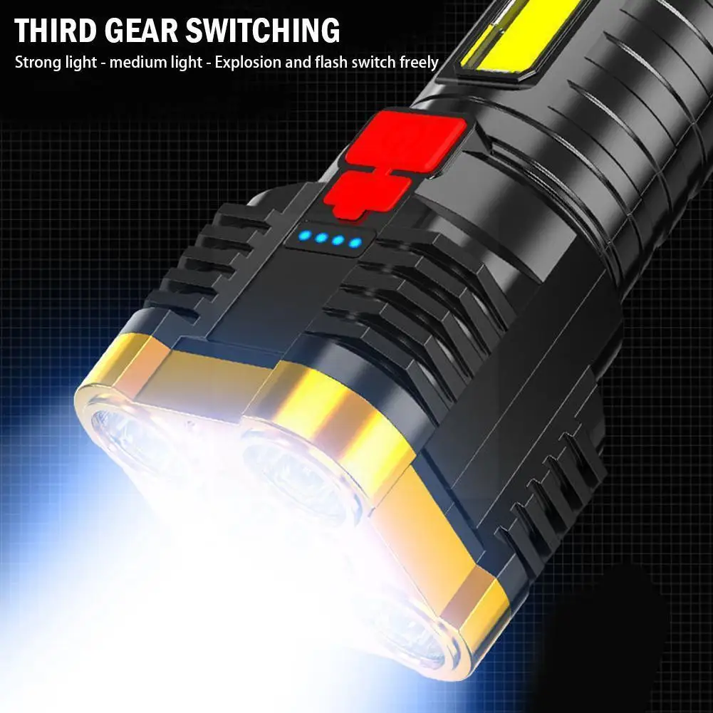 Five-nuclear Flashlight Bright Light Led Rechargeable Led Light Lighting Multifunctional Forces Long-range Outdoor Light Sp H7r6
Five-nuclear Flashlight Bright Light Led Rechargeable Led Light Lighting Multifunctional Forces Long-range Outdoor Light Sp H7r6