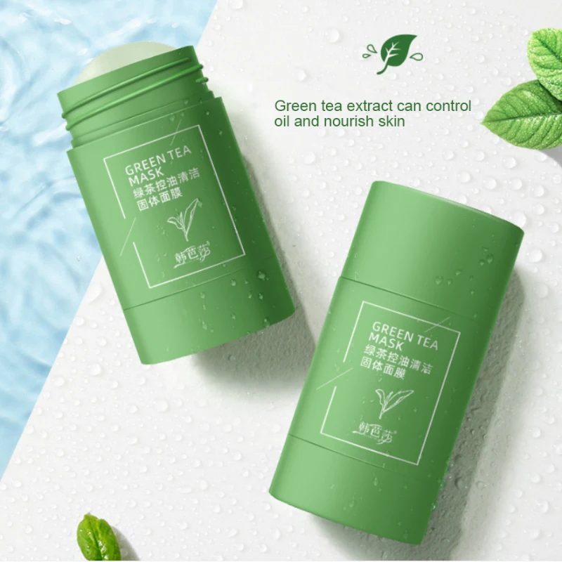 Green Tea Cleansing Solid Mask Purifying Clay Stick Mask Oil Control Anti-Acne Face Masks Skin Care Whitening Care Face TSLM2
Green Tea Cleansing Solid Mask Purifying Clay Stick Mask Oil Control Anti-Acne Face Masks Skin Care Whitening Care Face TSLM2