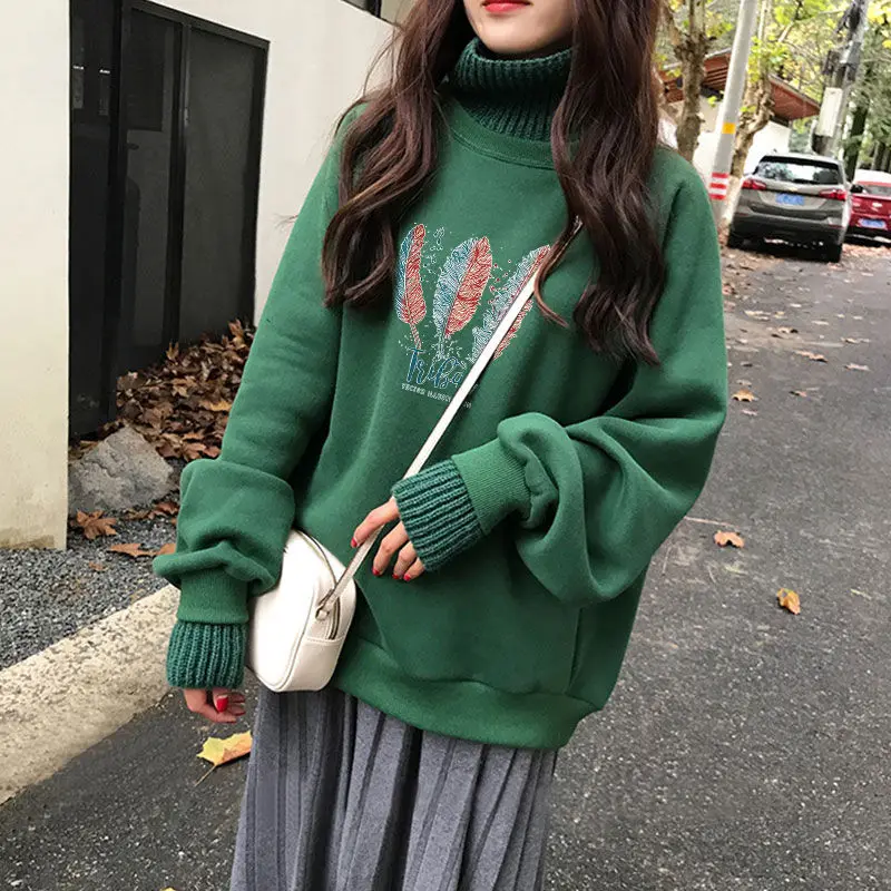 BiggOrange oversize Long Sleeve Turtleneck Pullover Sweatshirts Women Ladies Streetwear 2020 Winter Warm Hoodies Sweatshirt Tops
BiggOrange oversize Long Sleeve Turtleneck Pullover Sweatshirts Women Ladies Streetwear 2020 Winter Warm Hoodies Sweatshirt Tops