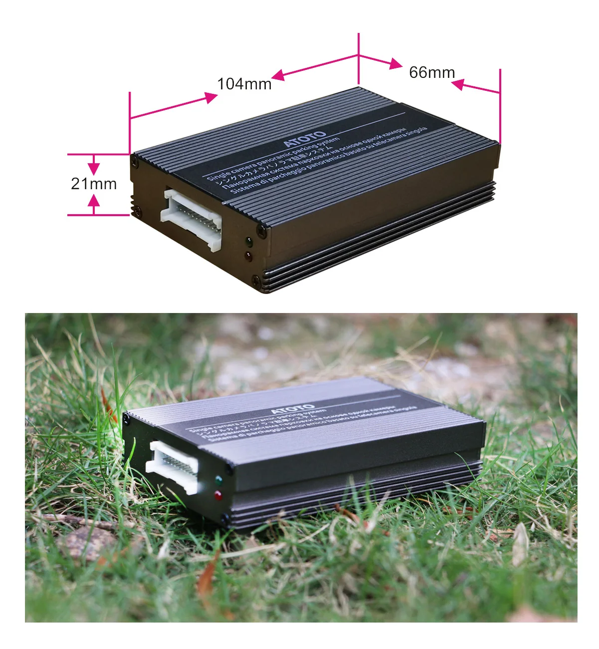 ATOTO AC-SC3601 Single Camera Surround View Rearview Parking System -Panoramic Image Stitching -Bird's-Eye View of Surroundings
ATOTO AC-SC3601 Single Camera Surround View Rearview Parking System -Panoramic Image Stitching -Bird's-Eye View of Surroundings