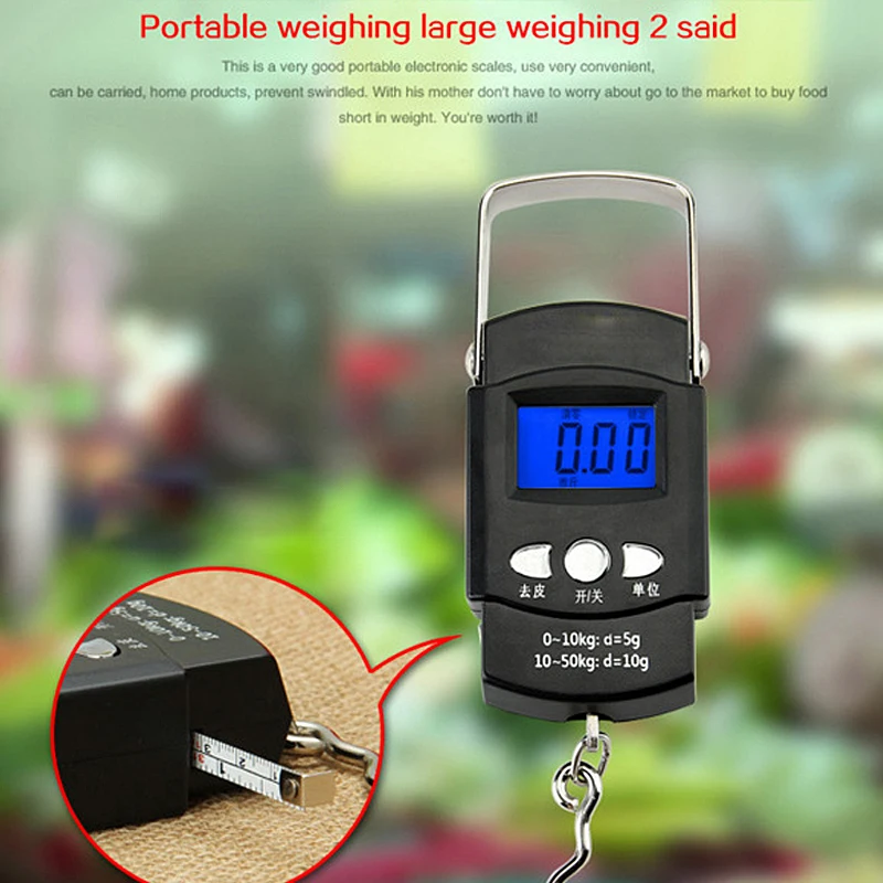 50Kg / 110Lb-10g Metal Hook Precision Electronic Scale Portable Express Luggage Weight Crane Scale With 1m Metal Tape Measure
50Kg / 110Lb-10g Metal Hook Precision Electronic Scale Portable Express Luggage Weight Crane Scale With 1m Metal Tape Measure