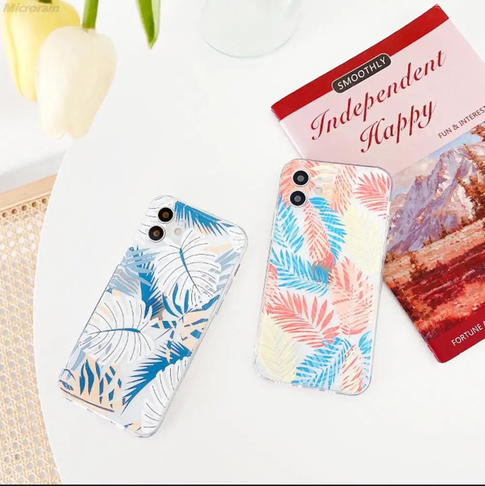 Leaves Transparent Shockproof Silicone Case For iPhone 12 11 Pro Max Mini 7 8 Plus XR X SE 2020 TPU Soft Cover Funda
Leaves Transparent Shockproof Silicone Case For iPhone 12 11 Pro Max Mini 7 8 Plus XR X SE 2020 TPU Soft Cover Funda