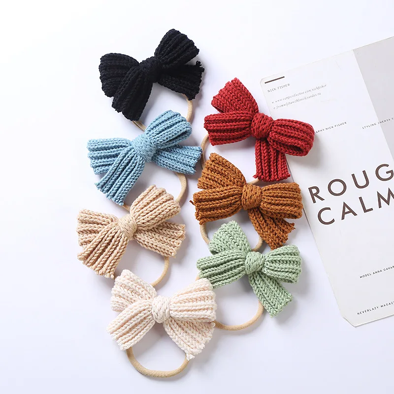 New Bows Hair Baby Headband Girls Woolen Knit Headbands For Children Elastic Hairband Winter Newborn Infant Princess Accessories
New Bows Hair Baby Headband Girls Woolen Knit Headbands For Children Elastic Hairband Winter Newborn Infant Princess Accessories