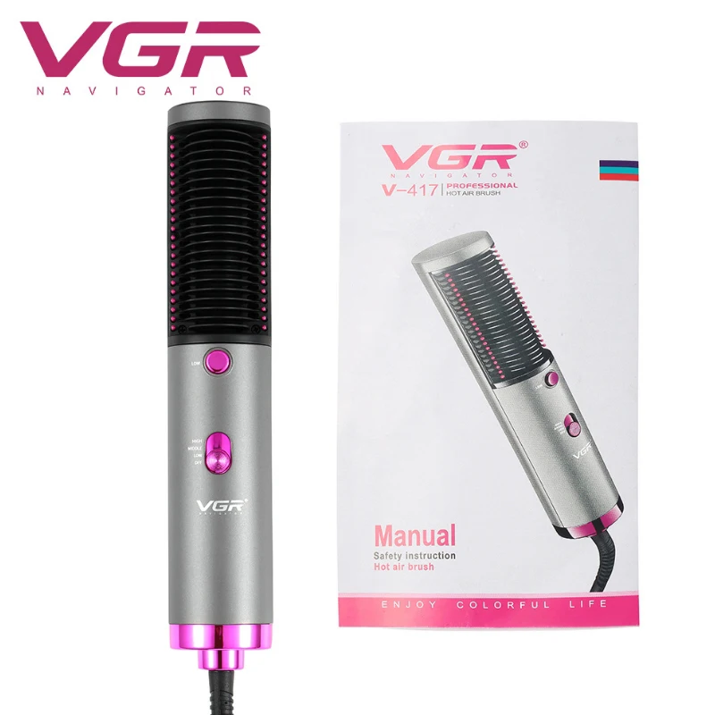 VGR nwe hot air comb multifunctional hair straightener hair comb curly hair comb hair dryer styling cross-border explosion V-417
VGR nwe hot air comb multifunctional hair straightener hair comb curly hair comb hair dryer styling cross-border explosion V-417