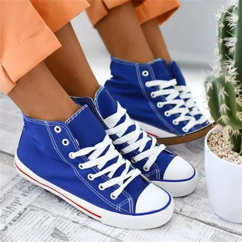 2021 New Women's Shoes Fashion Casual Classic Elegant Blue Canvas Lace Round Toe Flat Heel High-top Comfortable Sneakers 6KF136
2021 New Women's Shoes Fashion Casual Classic Elegant Blue Canvas Lace Round Toe Flat Heel High-top Comfortable Sneakers 6KF136
