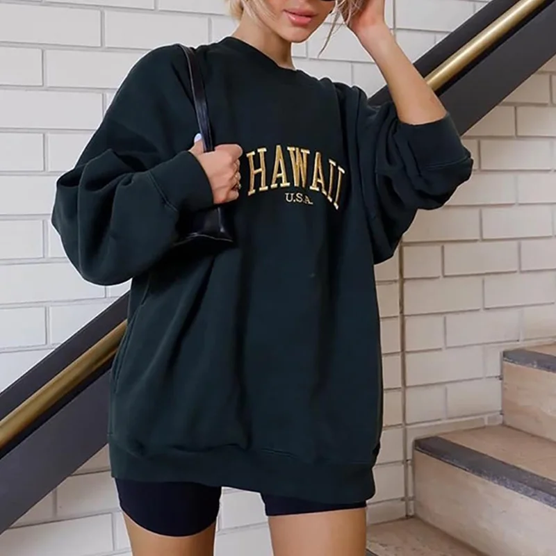 Hoodies Girl Autumn 2021 All-match Letter Printed Leisure Oversize Pullovers Korean Style Loose Streetwear Sweatshirts
Hoodies Girl Autumn 2021 All-match Letter Printed Leisure Oversize Pullovers Korean Style Loose Streetwear Sweatshirts