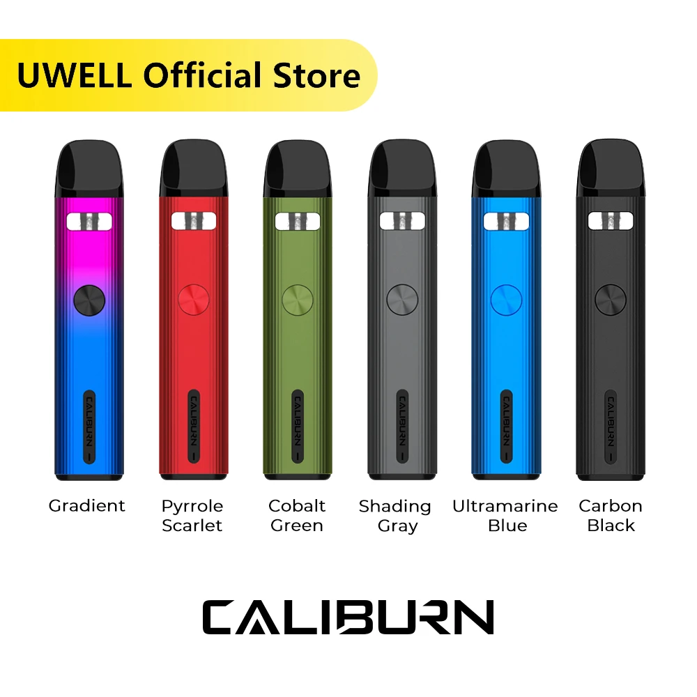 

UWELL CALIBURN G2 Pod System Vape Kit 2ml Capacity Pod 18W 750mAh Battery 1.2ohm 0.8ohm UN2 Meshed-H Coil E-cigarette Vaporizer