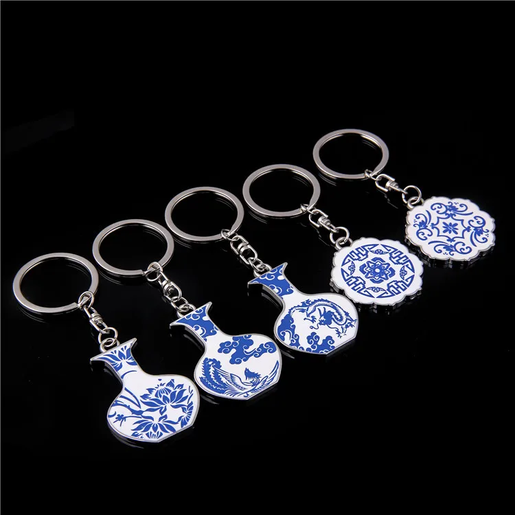 10pcs/lot chinese style blue and white porceclain keychain unisex print alloy key ring (good)
10pcs/lot chinese style blue and white porceclain keychain unisex print alloy key ring (good)