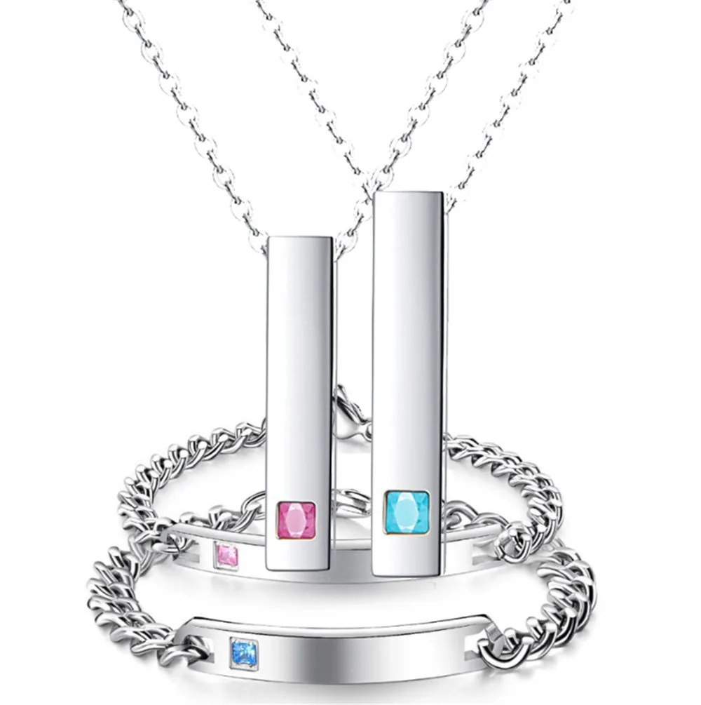 316L Stainless Steel Blue and Pink CZ Splicing Long Necklace Bracelet Simple Hip Hop Item Double O Chain Jewelry Set
316L Stainless Steel Blue and Pink CZ Splicing Long Necklace Bracelet Simple Hip Hop Item Double O Chain Jewelry Set