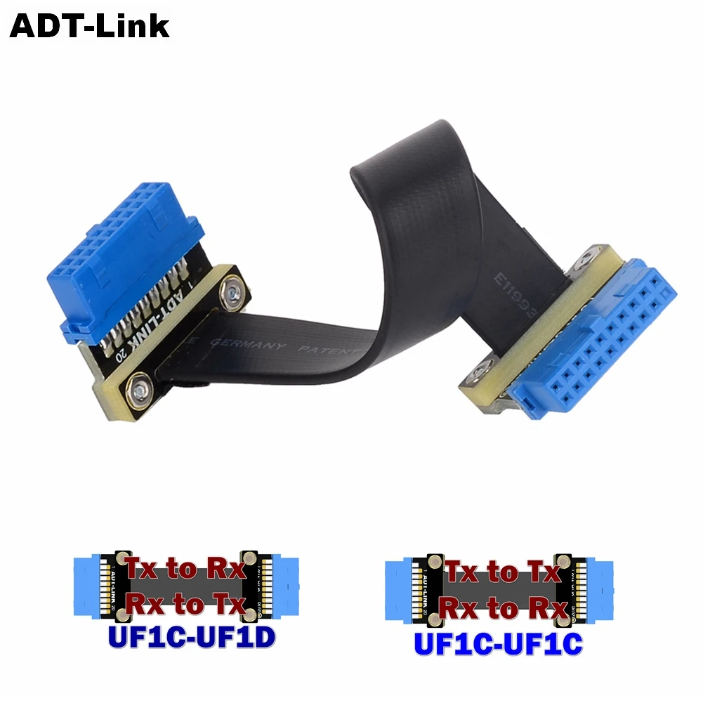Small Mini USB 3.0 19 Pin Internal Extension Header Adapter Flat Cable for Motherboard Extension Up Down Angled 90 Degree
Small Mini USB 3.0 19 Pin Internal Extension Header Adapter Flat Cable for Motherboard Extension Up Down Angled 90 Degree