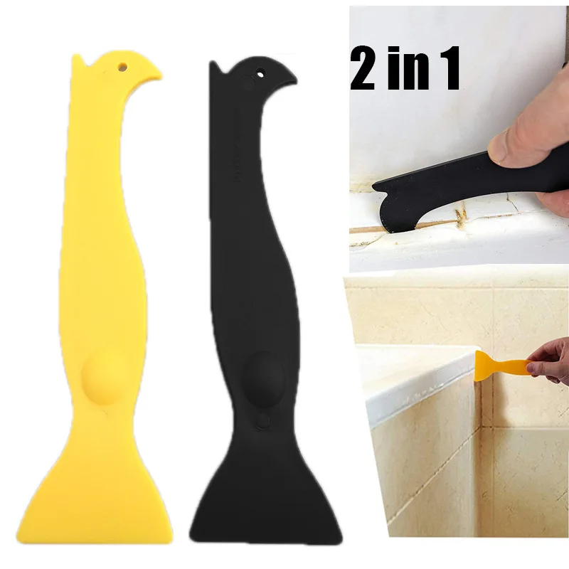 2pcs 2 in 1 Caulking Tool Kit Silicone Sealant Remover Shovel Glass Cement Caulk Scraper for Any Edge Angle Joint
2pcs 2 in 1 Caulking Tool Kit Silicone Sealant Remover Shovel Glass Cement Caulk Scraper for Any Edge Angle Joint