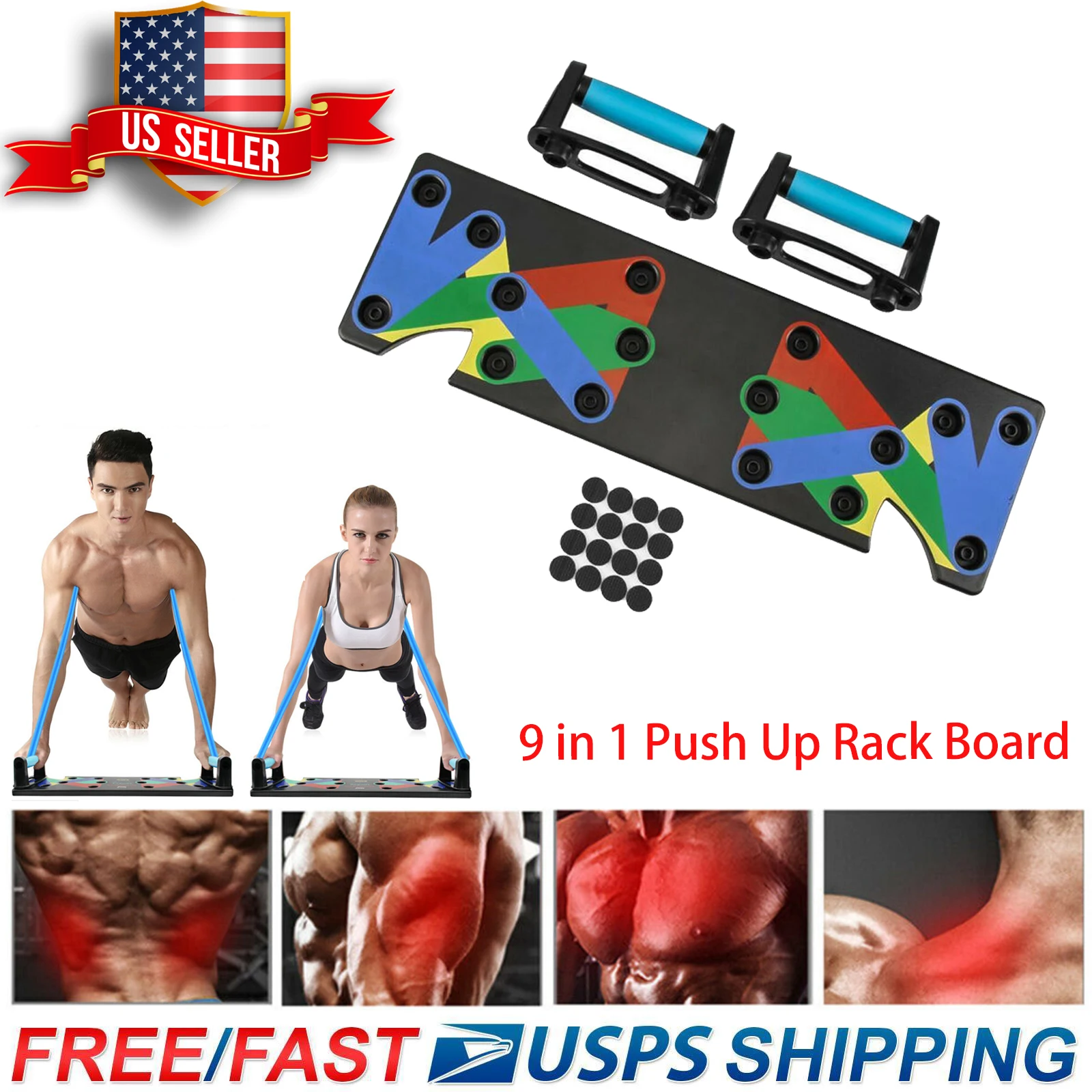 9 in 1 Push Up Rack Board Training Sport Workout Fitness Gym Equipment Folding Push Up Stand Muscle Exercise Tool
9 in 1 Push Up Rack Board Training Sport Workout Fitness Gym Equipment Folding Push Up Stand Muscle Exercise Tool