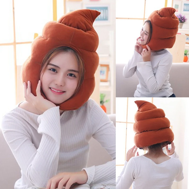 Creative Cute Shit Shape Plush Hat Stuffed Toy Funny Fake Poop Full Headgear Cap Gag Gift Cosplay Costume Party Photo Props Acce
Creative Cute Shit Shape Plush Hat Stuffed Toy Funny Fake Poop Full Headgear Cap Gag Gift Cosplay Costume Party Photo Props Acce