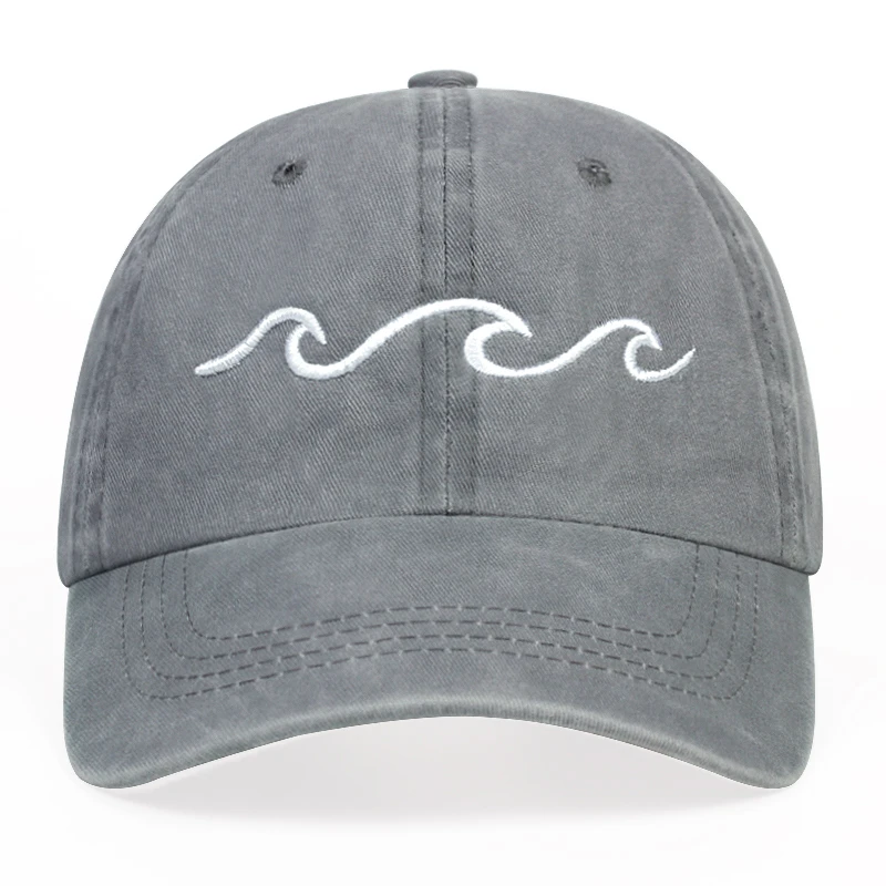 Fashion summer cotton washed baseball cap Wave Embroidery golf Caps Outdoor sports leisure hat for Women Men Summer sun hats
Fashion summer cotton washed baseball cap Wave Embroidery golf Caps Outdoor sports leisure hat for Women Men Summer sun hats