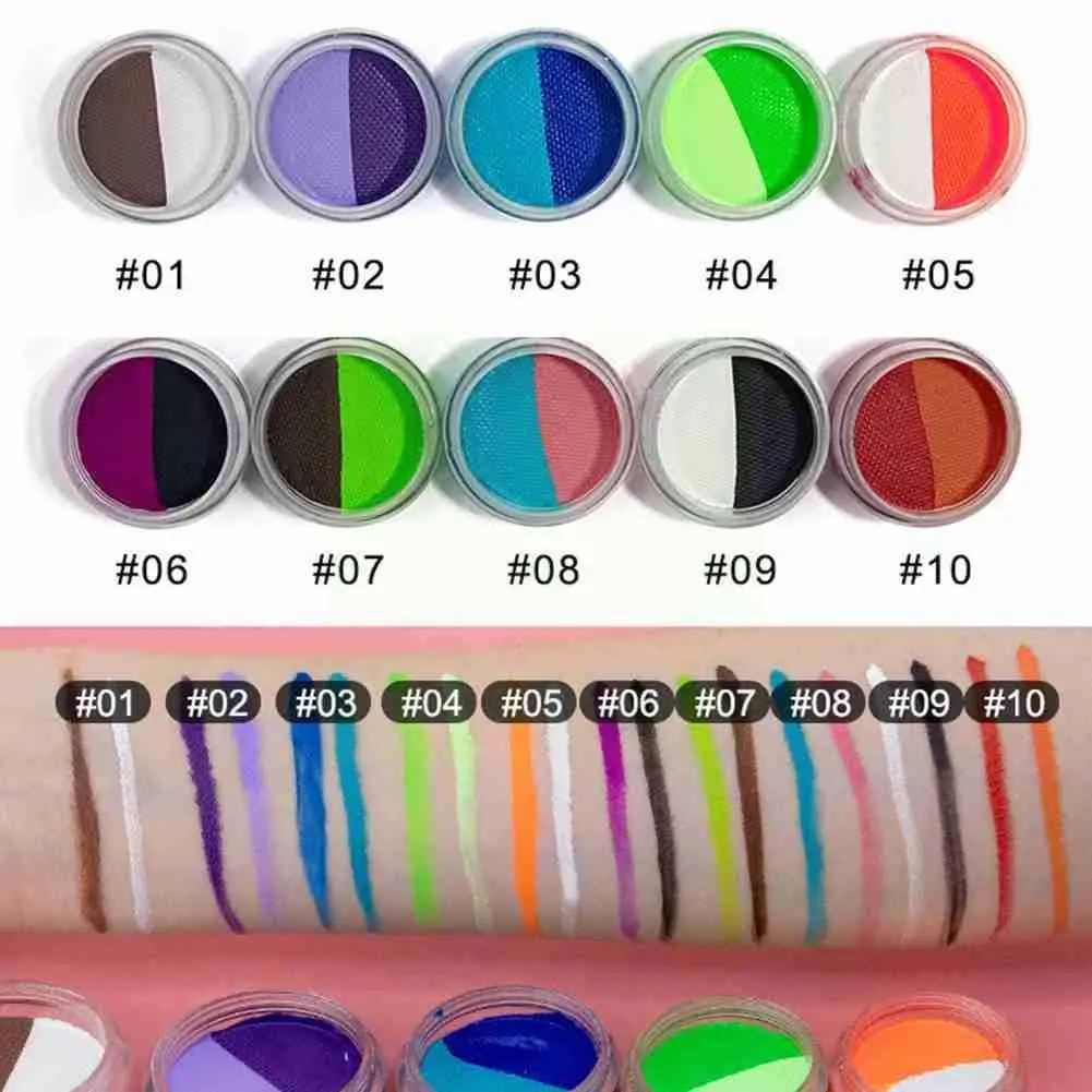 10g Face Paint Water-based Eyeliner Split Rainbow Cake Activated Painting Eyeliner Supplies Dual Supplies Body Washable Col Z3d0
10g Face Paint Water-based Eyeliner Split Rainbow Cake Activated Painting Eyeliner Supplies Dual Supplies Body Washable Col Z3d0