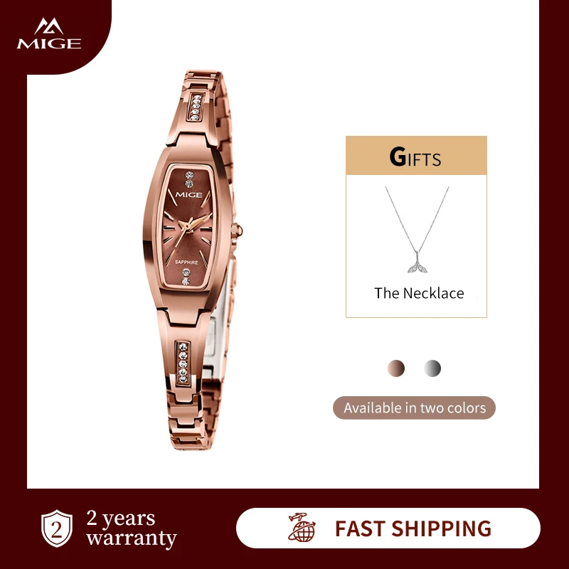 Mige Watches for Women Fashion Tungsten steel Bracelet Small Dial Quartz Wristwatch Waterproof Lady Watches Gifts
Mige Watches for Women Fashion Tungsten steel Bracelet Small Dial Quartz Wristwatch Waterproof Lady Watches Gifts