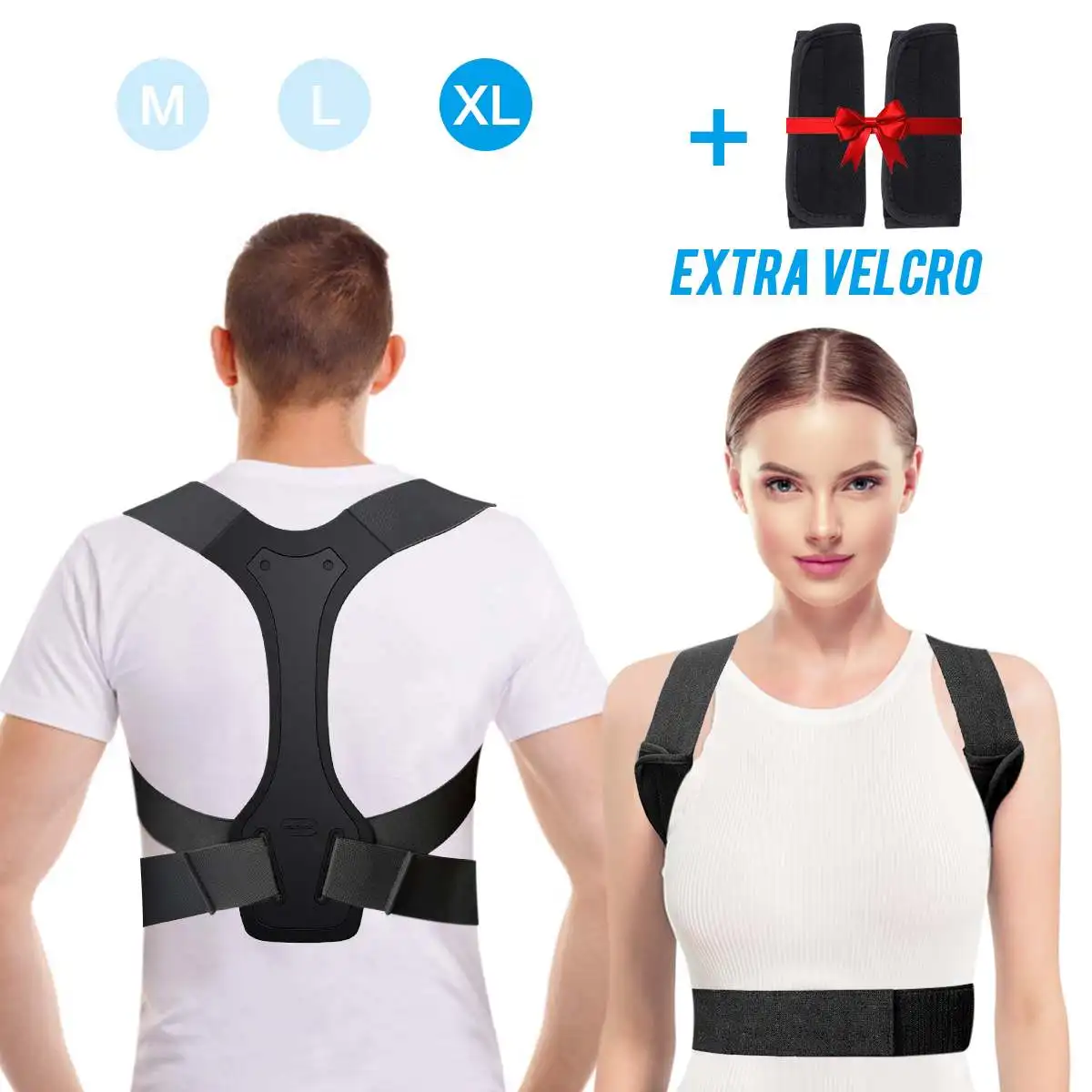 Adjustable Posture Corrector Back Support Shoulder Spinal Support Physical Therapy Health Fixer Tape for Men Women for Hunchback
Adjustable Posture Corrector Back Support Shoulder Spinal Support Physical Therapy Health Fixer Tape for Men Women for Hunchback