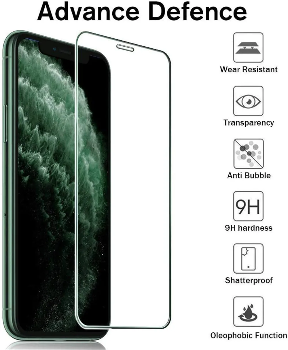 9H Tough Protective Tempered Glass for iPhone 11 Pro Max SE 2020 Screen Protector For iPhone 12 Pro Max 12 Mini XR X XS Max Film
9H Tough Protective Tempered Glass for iPhone 11 Pro Max SE 2020 Screen Protector For iPhone 12 Pro Max 12 Mini XR X XS Max Film