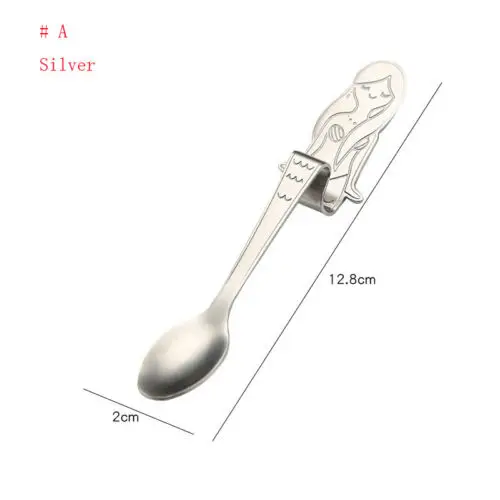 Stainless Steel Spoon Colorful Mermaid Coffee Drink Mixing Cream Spoon Hang Tableware Teaspoon
Stainless Steel Spoon Colorful Mermaid Coffee Drink Mixing Cream Spoon Hang Tableware Teaspoon