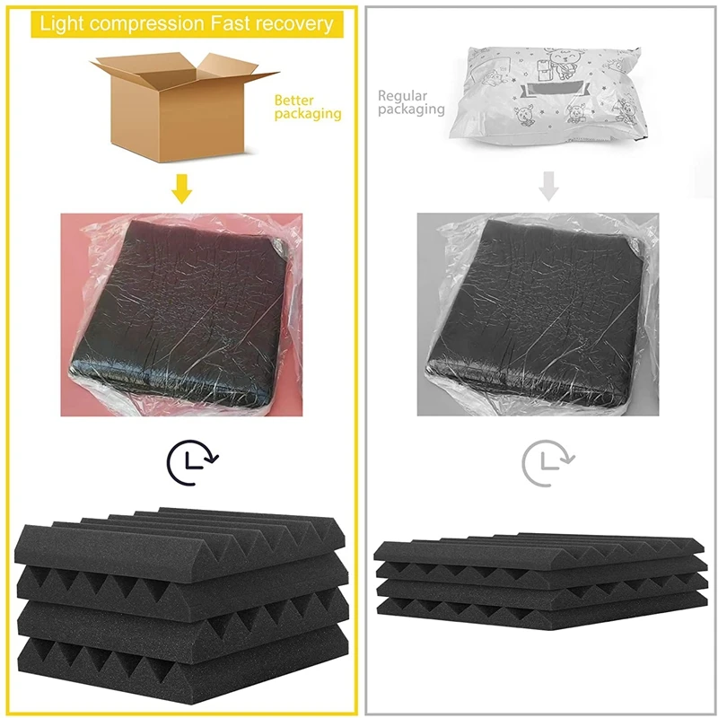 24Pcs Foam Sound Panels 2 Inchx12 Inchx12 Inch,Fast Rebound High Density Panels, Sound Absorbing Panel for Studio&Home
24Pcs Foam Sound Panels 2 Inchx12 Inchx12 Inch,Fast Rebound High Density Panels, Sound Absorbing Panel for Studio&Home