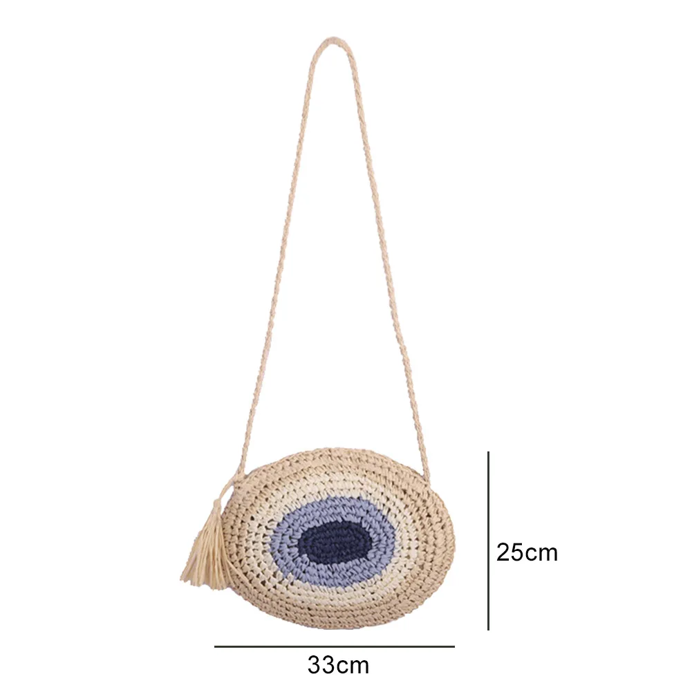 Women Summer Leisure Straw Rope Woven Shoulder Messenger Crossbody Bag Vacation Beach Color Splicing Handbag Female Tote Bag
Women Summer Leisure Straw Rope Woven Shoulder Messenger Crossbody Bag Vacation Beach Color Splicing Handbag Female Tote Bag