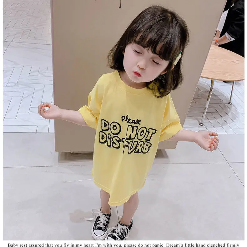 Girls T-shirt skirt 2021 summer new Korean style baby mid-length blouse, children's short-sleeved dress
Girls T-shirt skirt 2021 summer new Korean style baby mid-length blouse, children's short-sleeved dress