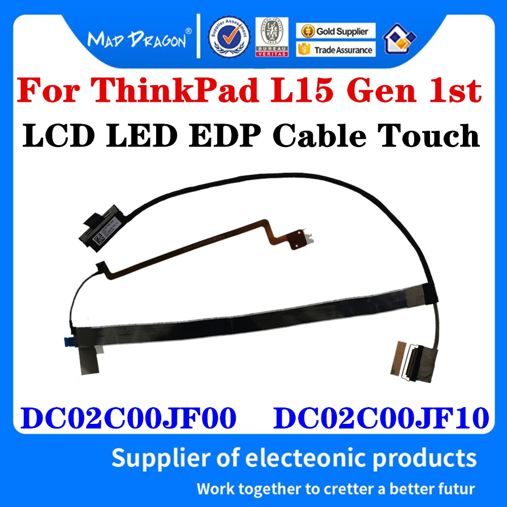 Новинка, видеокабель DC02C00JF00 DC02C00JF10 для Lenovo ThinkPad L15 Gen 1-го ноутбука LVDS, ЖК-дисплей, светодиодная камера EDP, линия сенсорного экрана
Новинка, видеокабель DC02C00JF00 DC02C00JF10 для Lenovo ThinkPad L15 Gen 1-го ноутбука LVDS, ЖК-дисплей, светодиодная камера EDP, линия сенсорного экрана