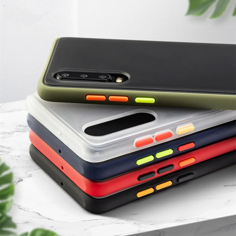 Matte Shockproof Armor Phone Case For Huawei Mate 20 30 Honor 9X Nova 5 Pro Back P30 Lite Soft Edge Cover | Мобильные телефоны и