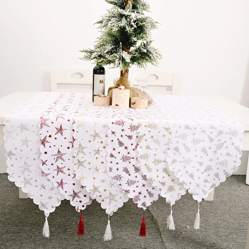 1pcs Christmas Table Runner Christmas Tree &star Table Runners White Table Runner Flag Party Ornaments Decorations
1pcs Christmas Table Runner Christmas Tree &star Table Runners White Table Runner Flag Party Ornaments Decorations