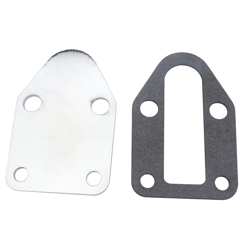 SBC Chrome Fuel Pump Mounting Plate & Gasket 283 327 350 383 Small Block for Chevy
SBC Chrome Fuel Pump Mounting Plate & Gasket 283 327 350 383 Small Block for Chevy