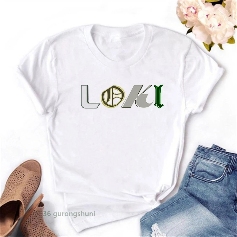 2021 Loki The God Of Mischief Graphic Print T Shirts Woman T-Shirts Female Clothes Harajuku Streetwear Summer Tops Casual
2021 Loki The God Of Mischief Graphic Print T Shirts Woman T-Shirts Female Clothes Harajuku Streetwear Summer Tops Casual